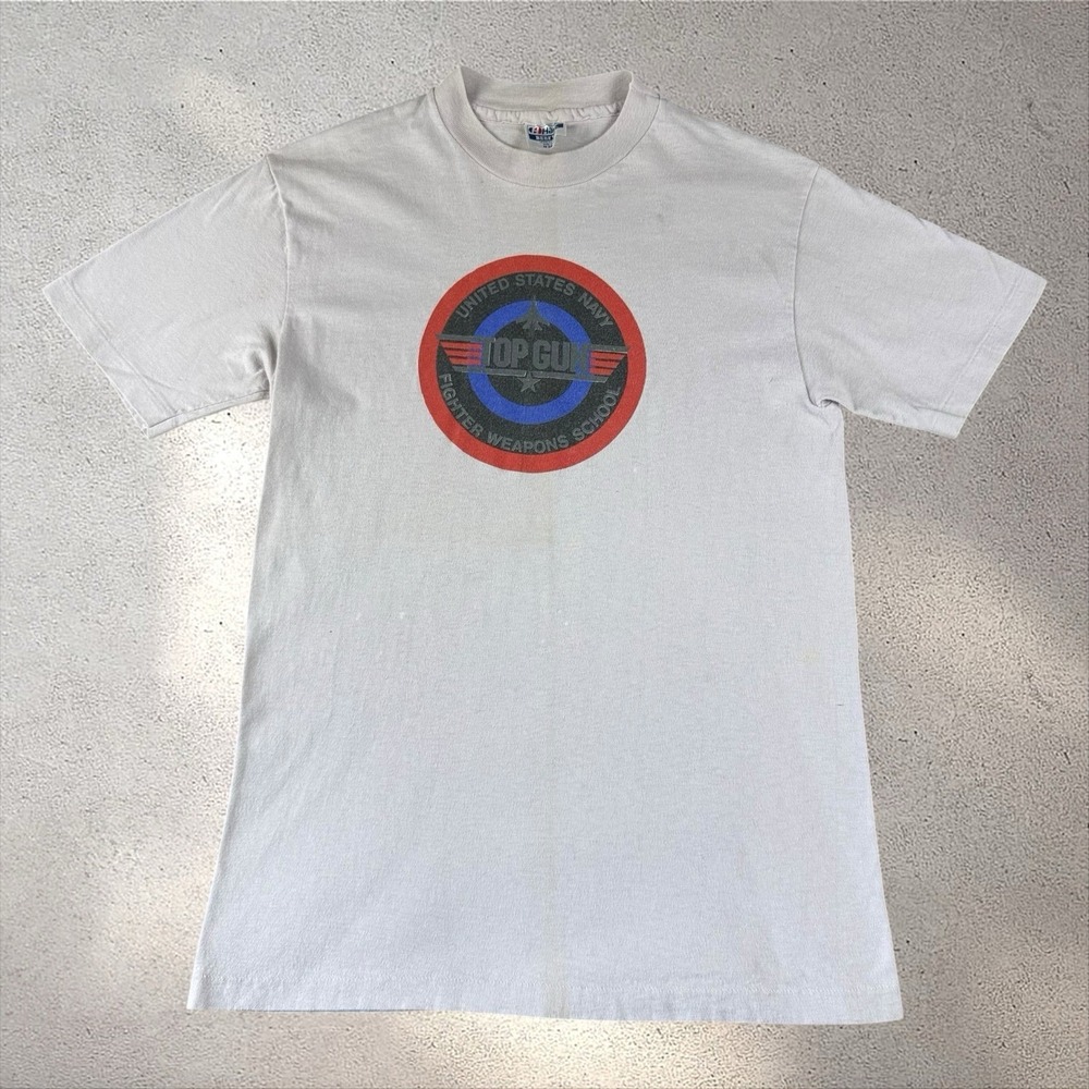 Vintage Original 1986 Top Gun Movie Promo T-Shirt Medium Paramount Tom Cruise